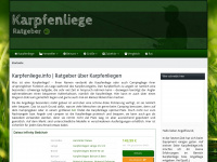 karpfenliege.info Webseite Vorschau