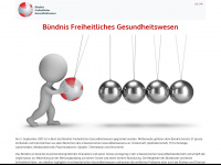 freiheitlichesgesundheitswesen.ch Webseite Vorschau