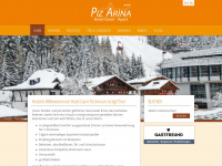 pizarina-ischgl.at Webseite Vorschau