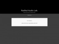 radikalaudiolab.de Webseite Vorschau