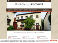 pension-krongut.de Webseite Vorschau