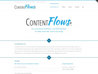 contentflows.de Webseite Vorschau