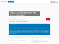 zvshk-formularmuster.de Webseite Vorschau