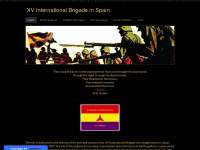 internationalbrigadesinspain.weebly.com Webseite Vorschau