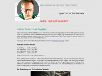 online-texter.net Webseite Vorschau