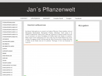 jans-pflanzenwelt.de Webseite Vorschau