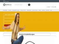 koffer.ch Webseite Vorschau