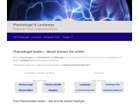 plasmakugel-lavalampe.de Webseite Vorschau