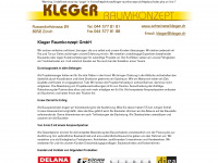 kleger-raumkonzept.ch Webseite Vorschau