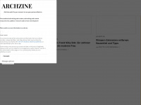 archzine.net Webseite Vorschau