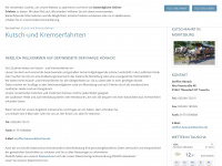 kutschfahrten-hoenack.de Webseite Vorschau