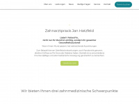 zahnarztpraxis-hatzfeld.de Webseite Vorschau