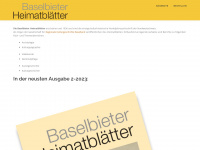 heimatblaetter.ch Webseite Vorschau