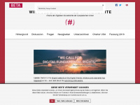 digitalcharta.eu Webseite Vorschau