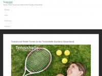 tennishalle-sundern.de Webseite Vorschau