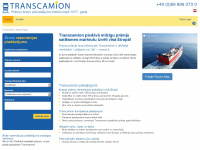 transcamion.lv Webseite Vorschau