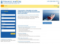 transcamion.ma Webseite Vorschau