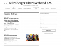 nuernberger-elternverband-ev.de Webseite Vorschau