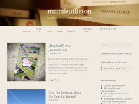 mainfeuilleton.wordpress.com Webseite Vorschau