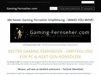 gaming-fernseher.com Webseite Vorschau