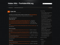 thehiddenwiki.org Webseite Vorschau