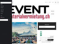 materialvermietung.ch Webseite Vorschau