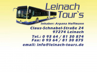 leinach-tours.de Webseite Vorschau