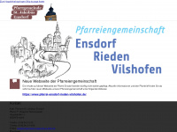 pfarrei-ensdorf.de Webseite Vorschau