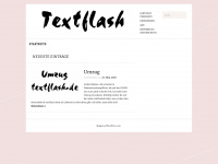 textflash.wordpress.com Webseite Vorschau