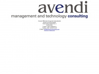 avendi-consulting.com Webseite Vorschau