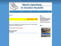 meckis-sportshop.de Webseite Vorschau