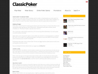 classicpoker.com Webseite Vorschau