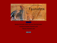 faunatrix.de Webseite Vorschau