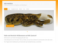 mk-exotics.de Webseite Vorschau