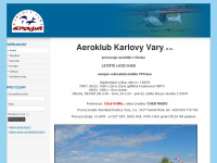 aeroklub-kv.cz Webseite Vorschau