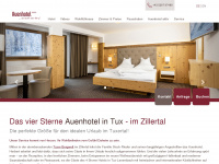 auenhotel.at Webseite Vorschau