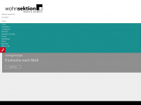 wohnsektion.de Webseite Vorschau