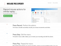 mouserecorder.com Webseite Vorschau