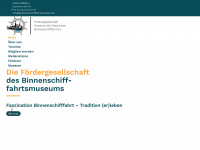 fg-binnenschifffahrtsmuseum.de Webseite Vorschau