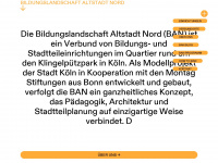 ban-koeln.de Webseite Vorschau