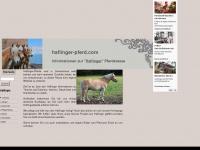 haflinger-pferd.com Webseite Vorschau