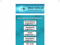 meine-tarife.net Webseite Vorschau