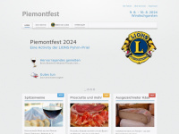piemontfest.at Webseite Vorschau