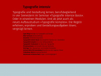 typografie-intensiv.de Webseite Vorschau