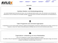 avilox.de Webseite Vorschau