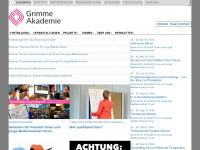 grimme-akademie.de Webseite Vorschau