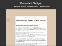 wasserbett-stuttgart.com Webseite Vorschau