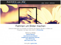 rahmen-um-bild.org Webseite Vorschau