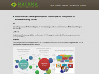 mackma-project.eu Webseite Vorschau