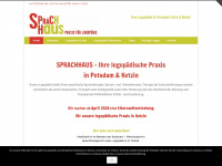 logopaedie-sprachhaus.de Webseite Vorschau
